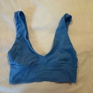 Lululemon Align Everyday Seamless V-Neck Sports Bra in Blue